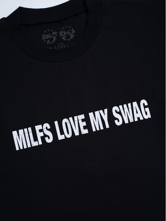 2005 2005 T-Shirt Swag Czarny Oversize