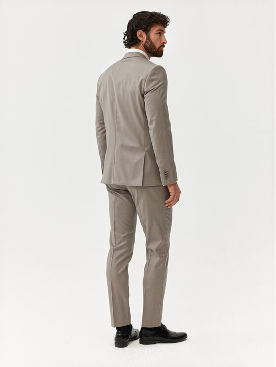 Evenemen Evenemen Garnitur Crocett Beżowy Slim Fit