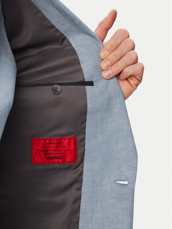 HUGO HUGO Kostiumas Arti/Hesten242V1X 50559671 Mėlyna Extra Slim Fit