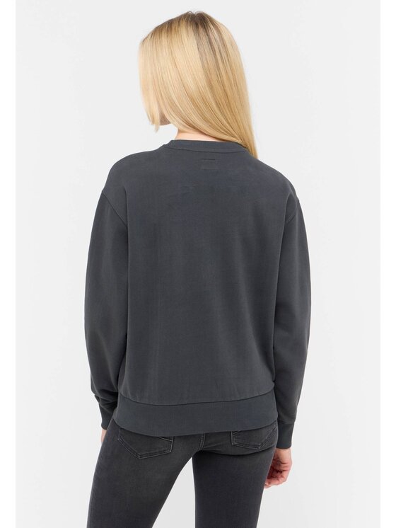 Mustang Mustang Bluza Style Aberdeen Czarny Loose Fit