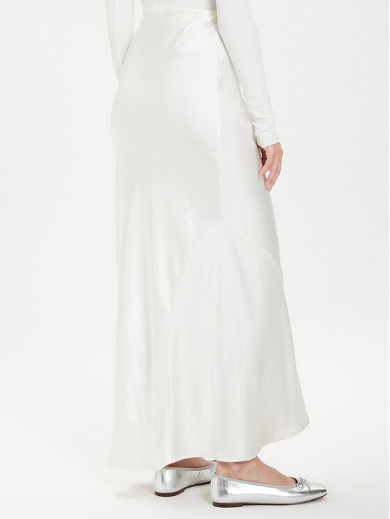 Gina Tricot Gina Tricot Спідниця-максі 22969 Білий Regular Fit