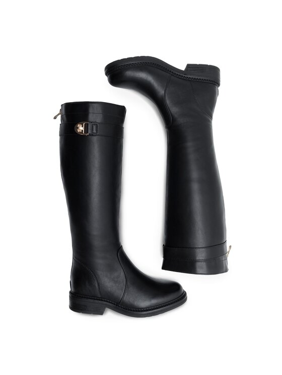 DeeZee DeeZee Kozačky Sofia H12905 Černá