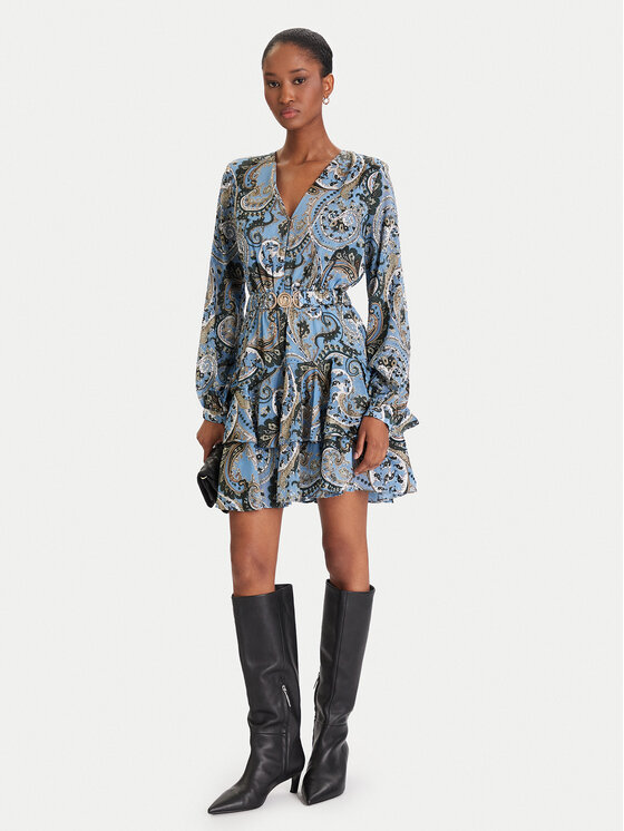 Guess Guess Ikdienas kleita W5BK53 W2770 Gaiši zila Regular Fit