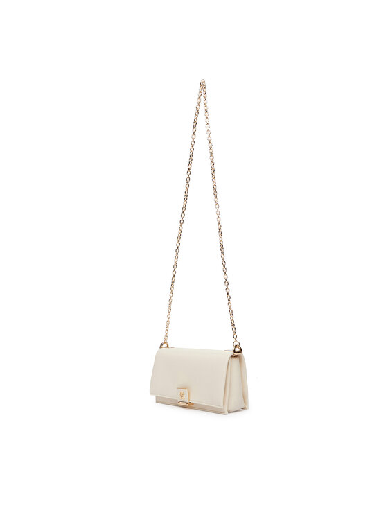 Tommy Hilfiger Tommy Hilfiger Geantă Th Her Chain Crossover AW0AW17403 Crem