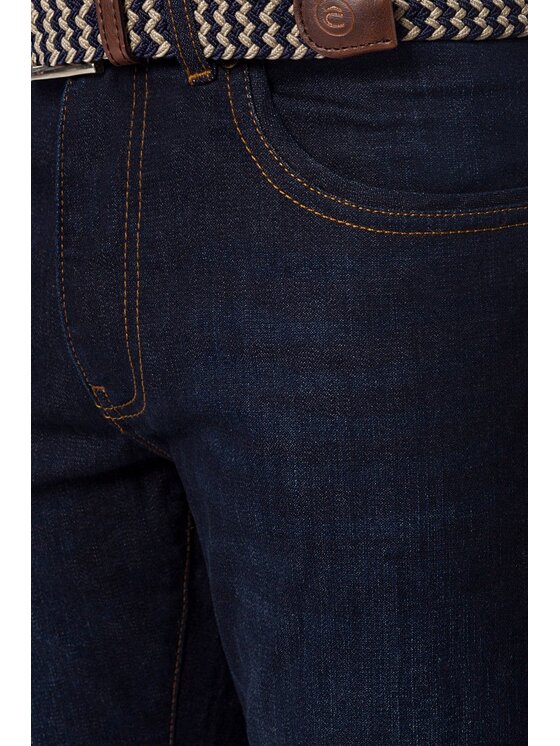 Lancerto Lancerto Jeansy Inwood Granatowy Slim Fit