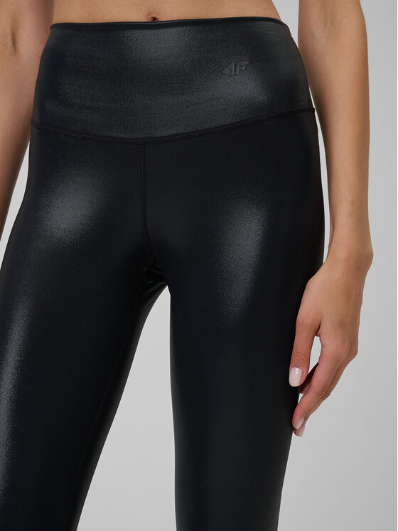 4F 4F Legginsy YOGA Czarny Slim Fit