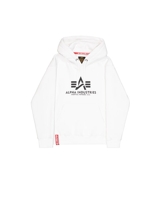 Alpha Industries Alpha Industries Mikina Basic Hoodie Biela Regular Fit