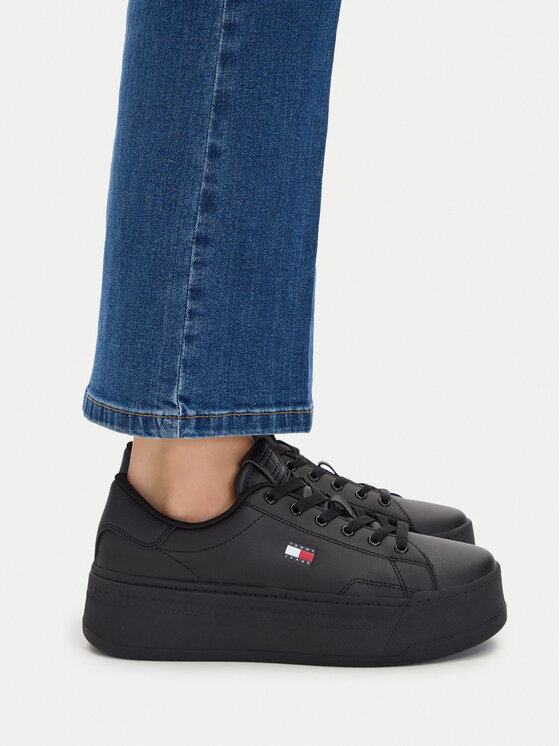 Tommy Jeans Sneakers Platform Logo Sneaker EN0EN02961 Negru