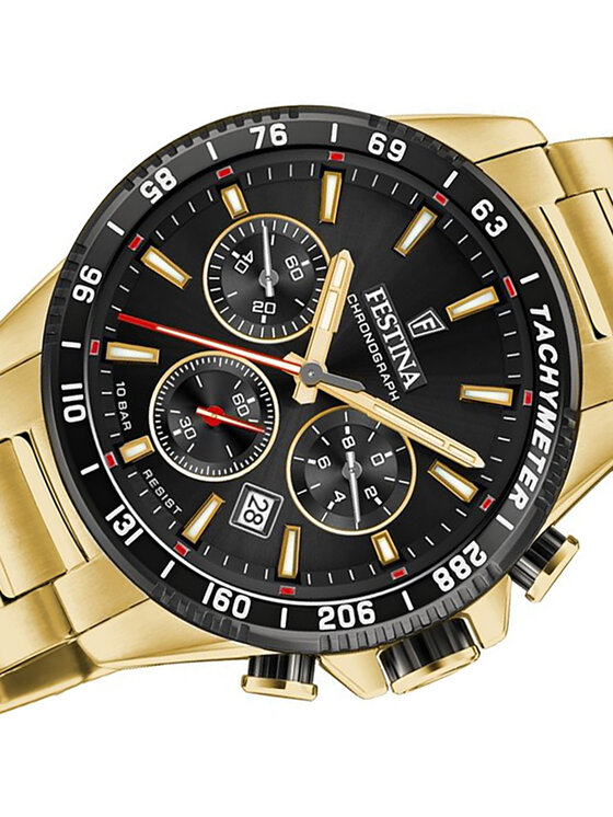 Festina Festina Zegarek F20634-5 Złoty