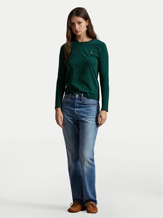 Polo Ralph Lauren Polo Ralph Lauren Bluzka 211898699010 Zielony Regular Fit