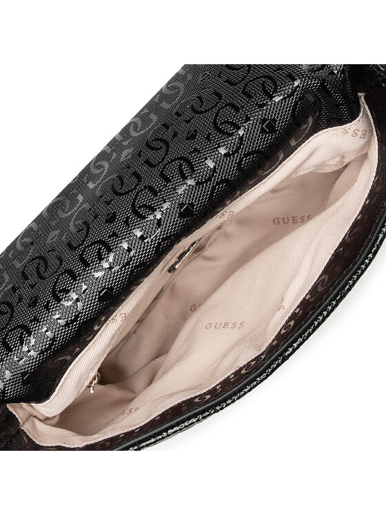 Guess Guess Handtasche Kobo Mini Crossbody Flap HWGG84 11780 Schwarz