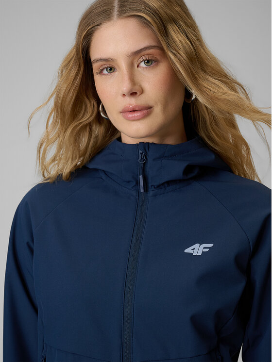 4F 4F Kurtka przejściowa SS MIDSHOP TEXTILE Granatowy Regular Fit