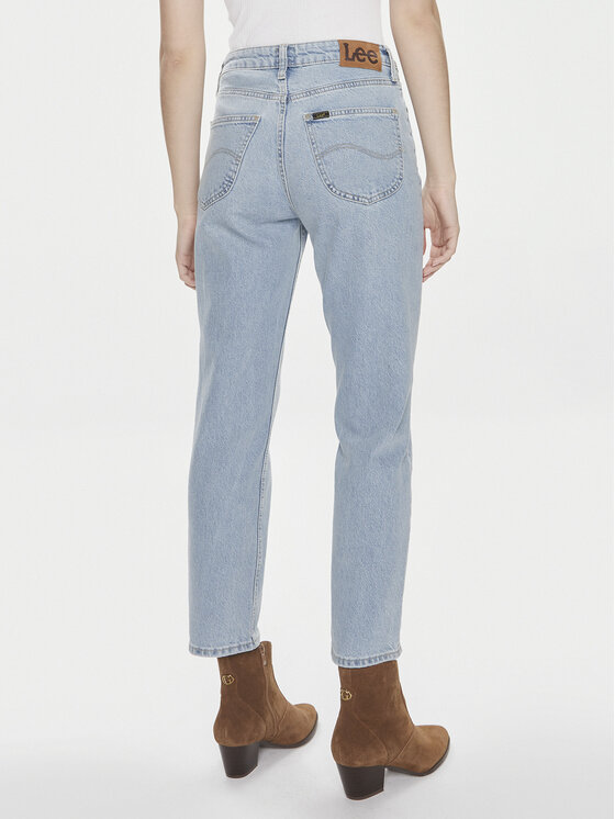 Lee Lee Jeans hlače Carol 112348942 Modra Straight Fit