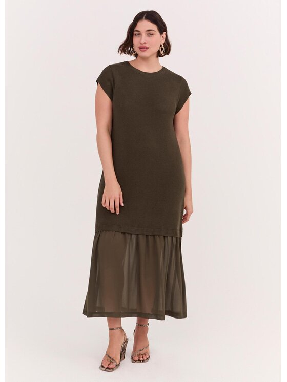 Fiorella Rubino Fiorella Rubino Abito da sera 7600L001196N035 Verde A-Line Fit