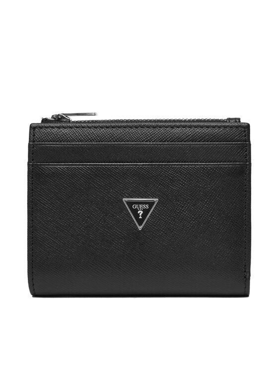 Guess Guess Velika moška denarnica SMMASL LEA03 Črna