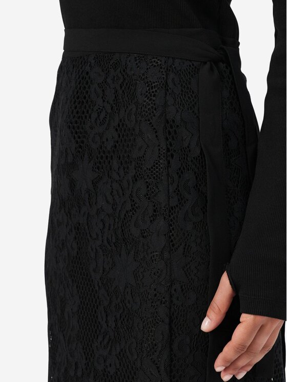 PINKO PINKO Φούστα Galletta gonna pizzo Μαύρο Regular Fit