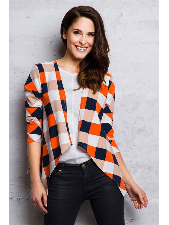 Infinite You Infinite You Płaszcz M067 Pomarańczowy Basic Fit