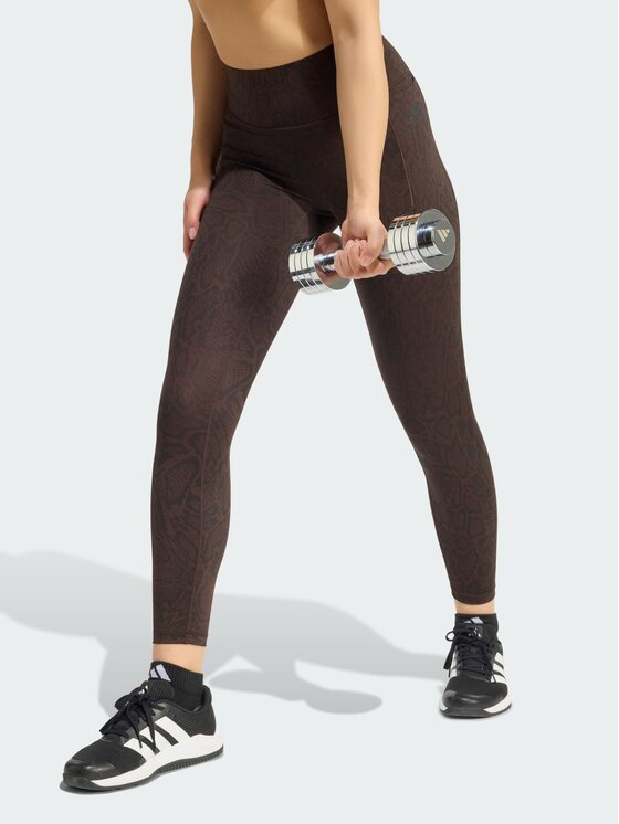 adidas adidas Legginsy 168445 Brązowy Fitted Fit