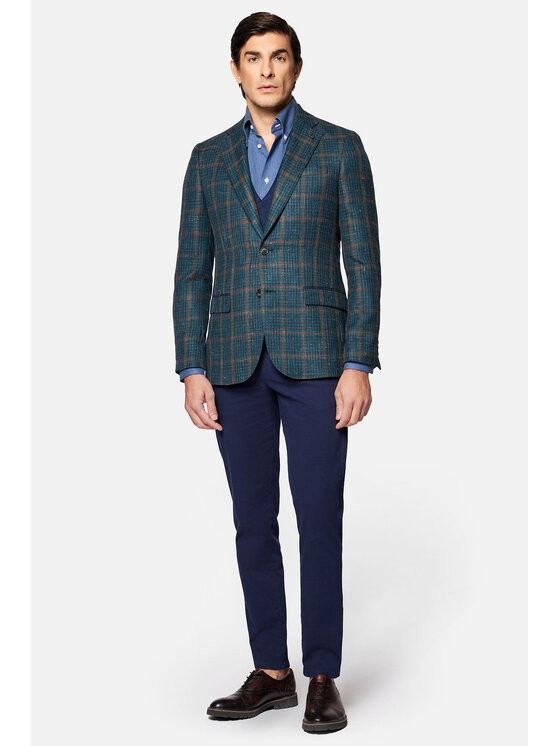 Lancerto Lancerto Marynarka Blakeney MA073124000002 Zielony Slim Fit
