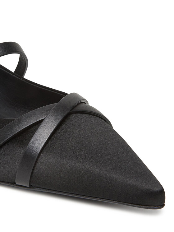 Max Mara Max Mara Félcipő Satinflat 2514521272600 Fekete