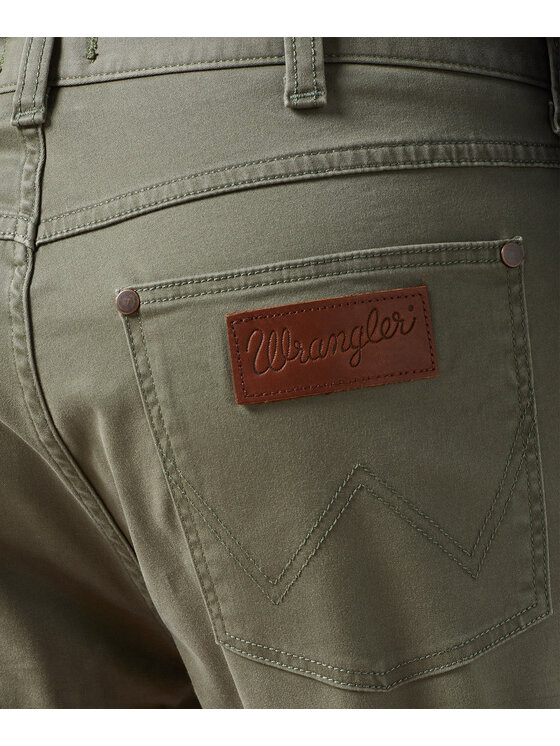 Wrangler Wrangler Spodnie materiałowe 112350877 Zielony Regular Fit