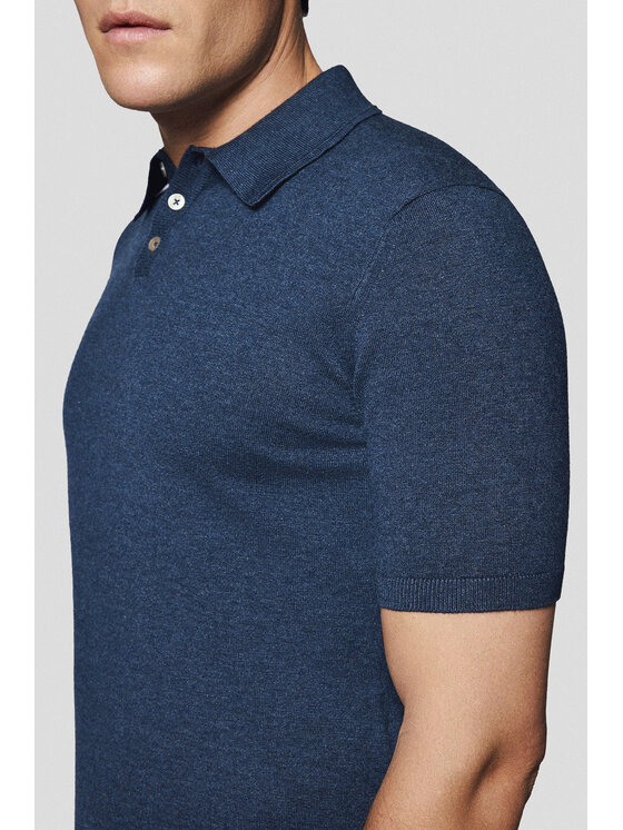 Lancerto Lancerto Polo Nils PO073125000053 Granatowy Regular Fit