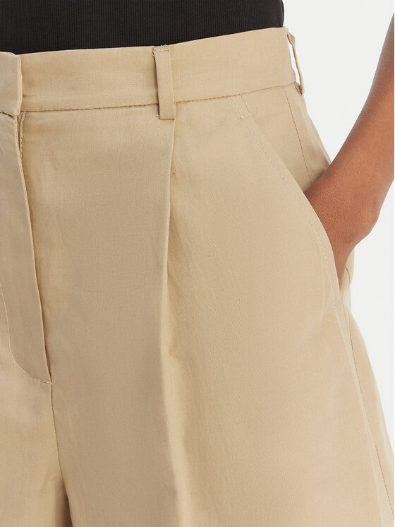Weekend Max Mara Weekend Max Mara Bermudy Ecuba 2615141022 Beżowy Loose Fit