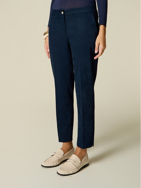 Oltre Oltre Pantaloni di tessuto P062R009574N034 Blu Regular Fit