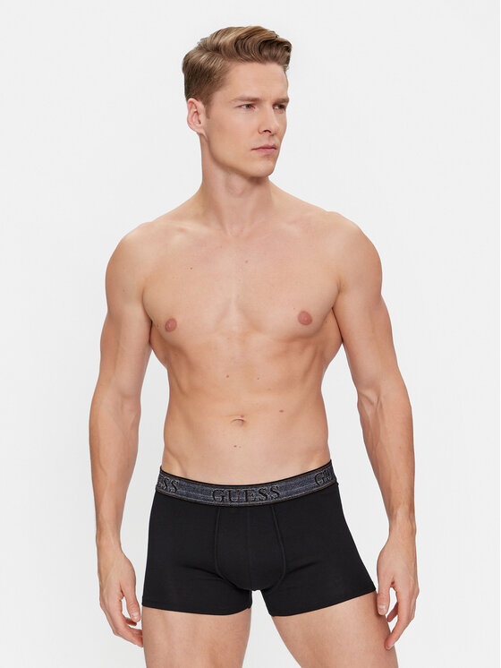 Guess Guess Set di 3 boxer U4RG33 K6YW0 Nero