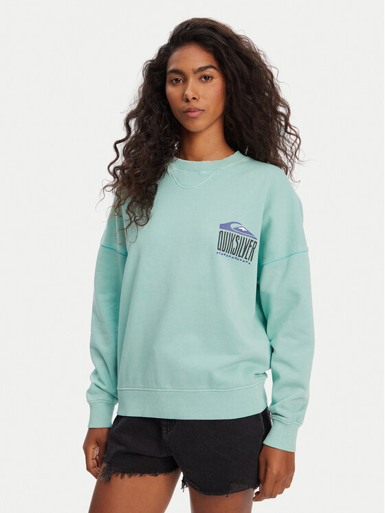 Quiksilver Quiksilver Pulóver EQWFT03179 Türkizkék Oversize