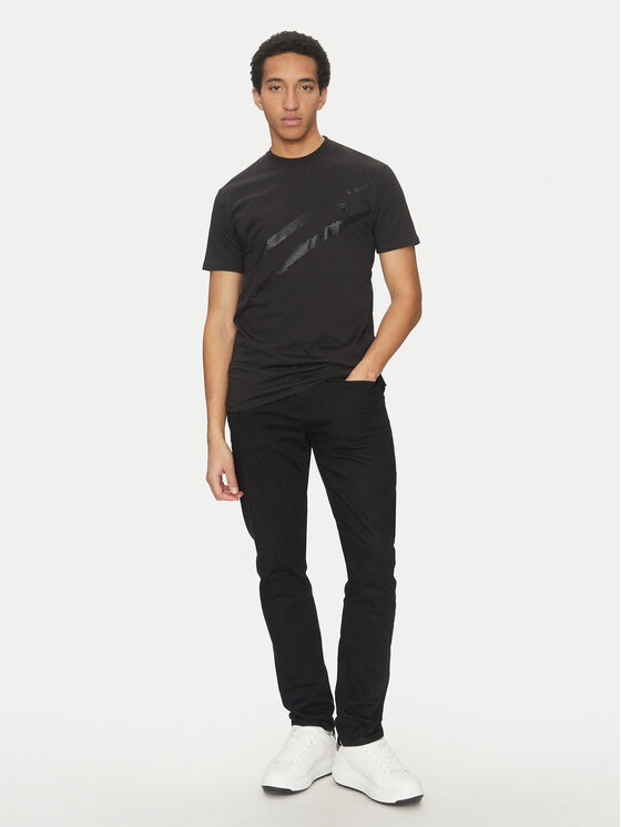 Plein Sport Plein Sport T-krekls SAEC MTK8008 STE001N Melns Regular Fit