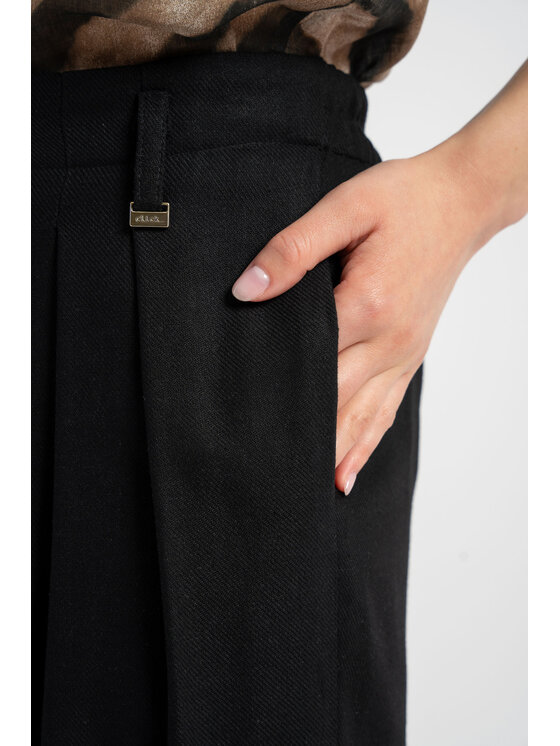 CLICK CLICK Παντελόνι υφασμάτινο 30-423 Μαύρο Relaxed Fit