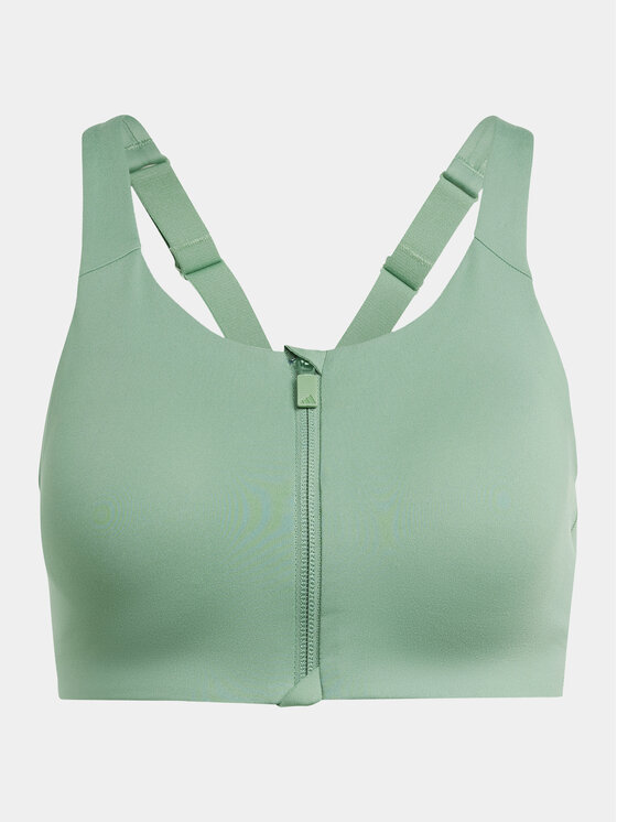 adidas adidas Спортен сутиен TLRD Impact Luxe IT6655 Зелен