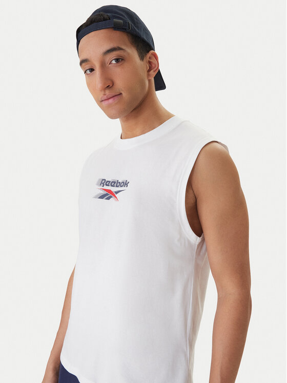 Reebok Reebok Tank top Bradshaw RK25560CCM Alb Regular Fit
