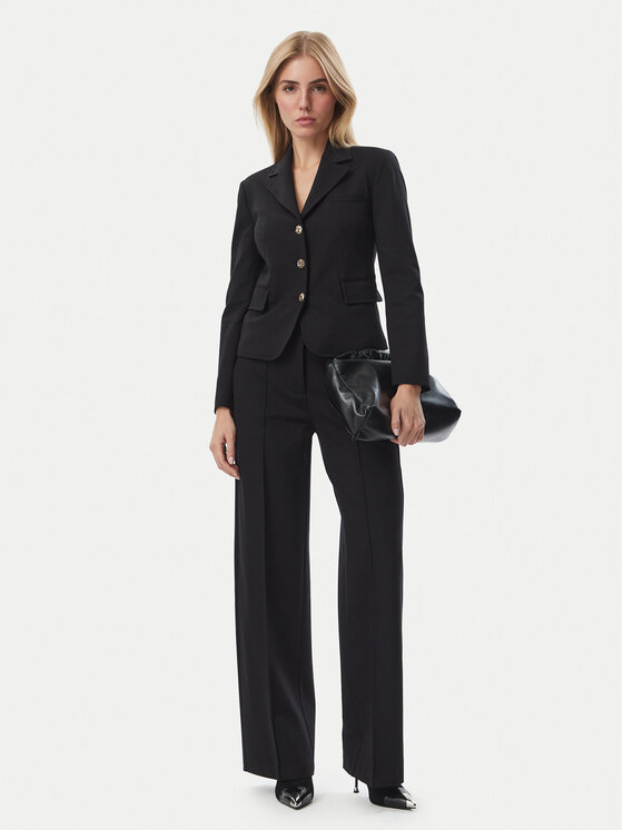 Liu Jo Liu Jo Pantaloni din material WF6361 J9189 Negru Relaxed Fit