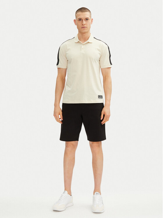 EA7 Emporio Armani EA7 Emporio Armani Poloshirt 7M000139 AF10375 U1079 Écru Regular Fit