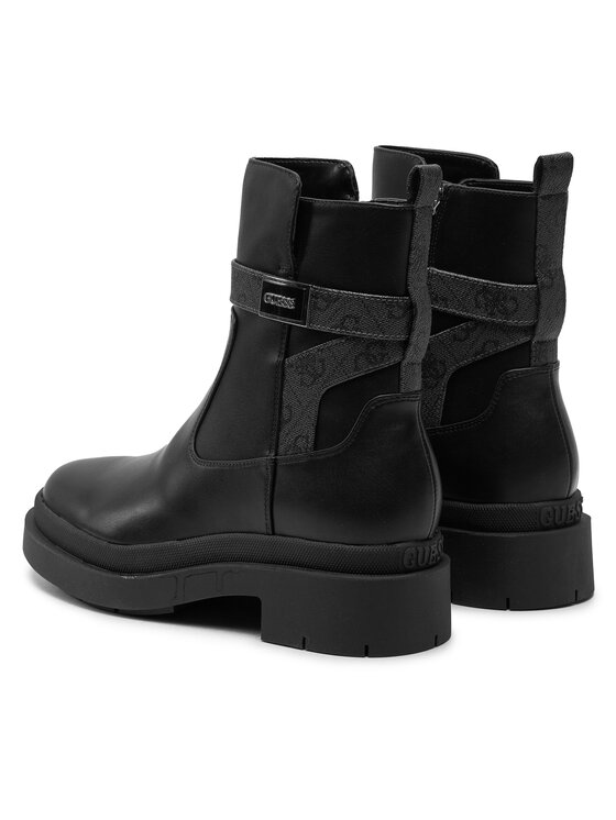 Guess Guess Členková obuv Ovelle2 FLTOVE ELE10 Čierna