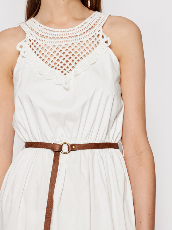 Rinascimento Rinascimento Sommerkleid CFC0103508003 Weiß Regular Fit