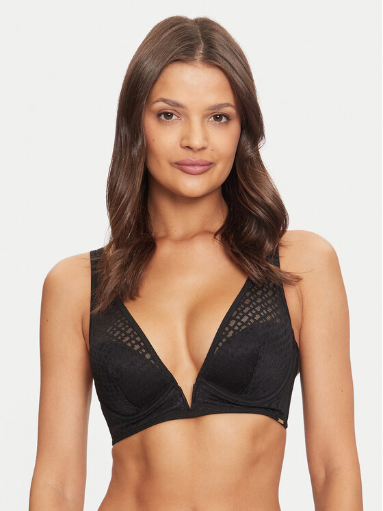 BOSS Boss Bralette krūšturis 50520390 Melns