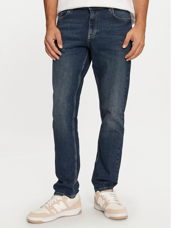 Karl Lagerfeld Jeans Traperice 246D1103 Tamnoplava Slim Fit