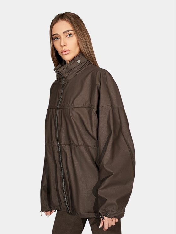 MADE BY SOCIETY MADE BY SOCIETY Kurtka anorak Terra - H27723 Czarny Basic Fit