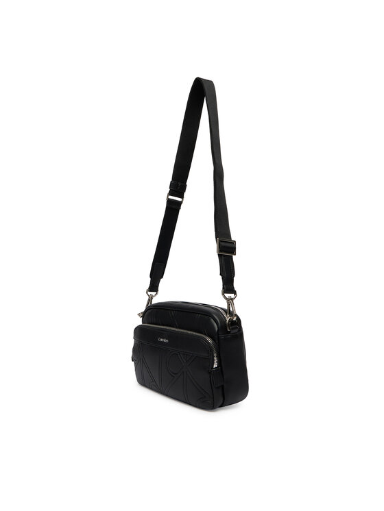 Calvin Klein Calvin Klein Saszetka Emblem Aop Emboss Camera Bag LV04D3330G Czarny