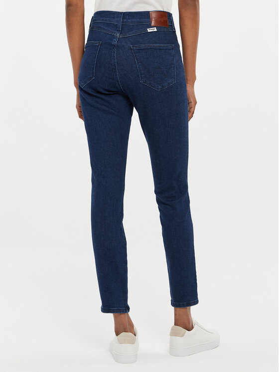 Wrangler Wrangler Jeansy 112342897 Granatowy Skinny Fit