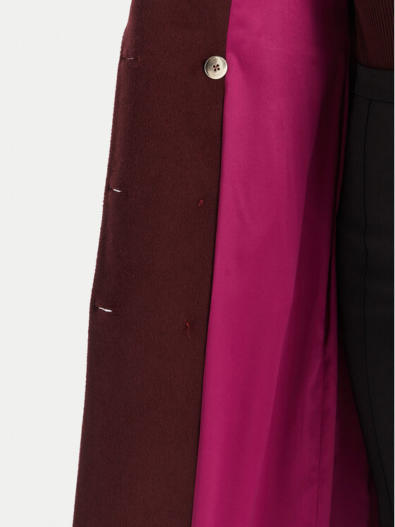 YES LONDON YES LONDON Cappotto di lana CD1230ECO Bordeaux Regular Fit