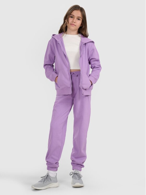 4F 4F Bluza 4FJRAW25TSWSF2466-51S Fioletowy Oversize