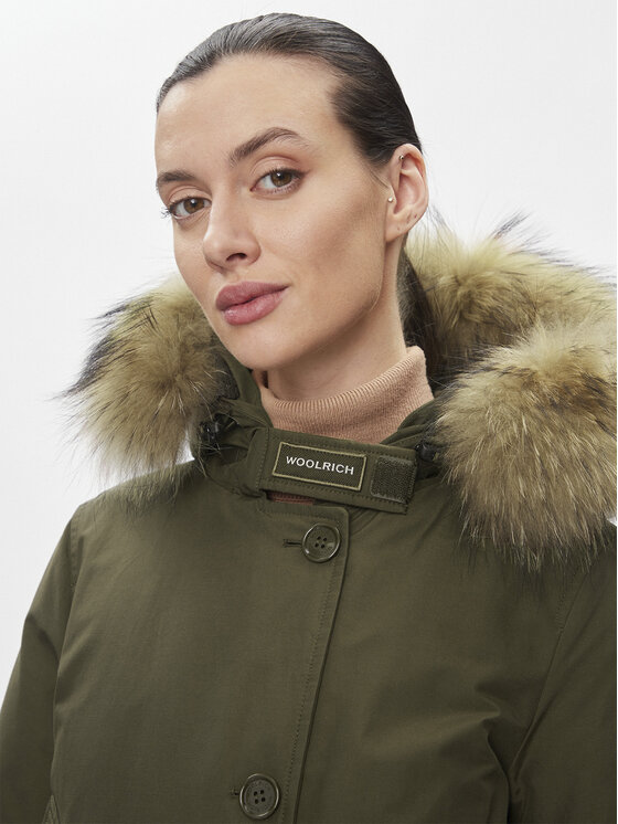 Woolrich Woolrich Μπουφάν πουπουλένιο Arctic Raccoon CFWWOU0538FRUT0001 Πράσινο Regular Fit