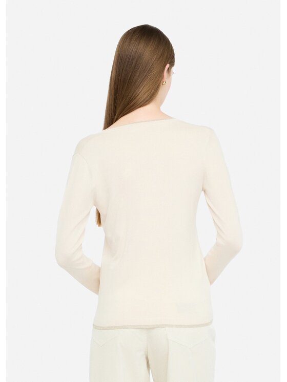 Liu Jo Liu Jo Sweter MF5227MS49I20304 Beżowy Slim Fit