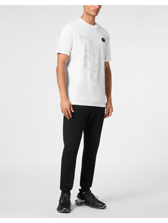 Plein Sport Plein Sport T-Shirt 22425 Biały Regular Fit
