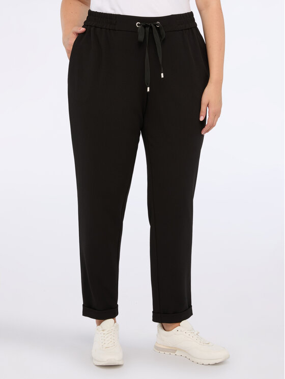 Fiorella Rubino Fiorella Rubino Pantaloni di tessuto P176L002198N033 Nero Regular Fit