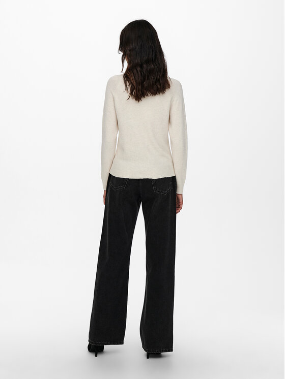 ONLY ONLY Kampsun Rica 15204279 Beež Regular Fit